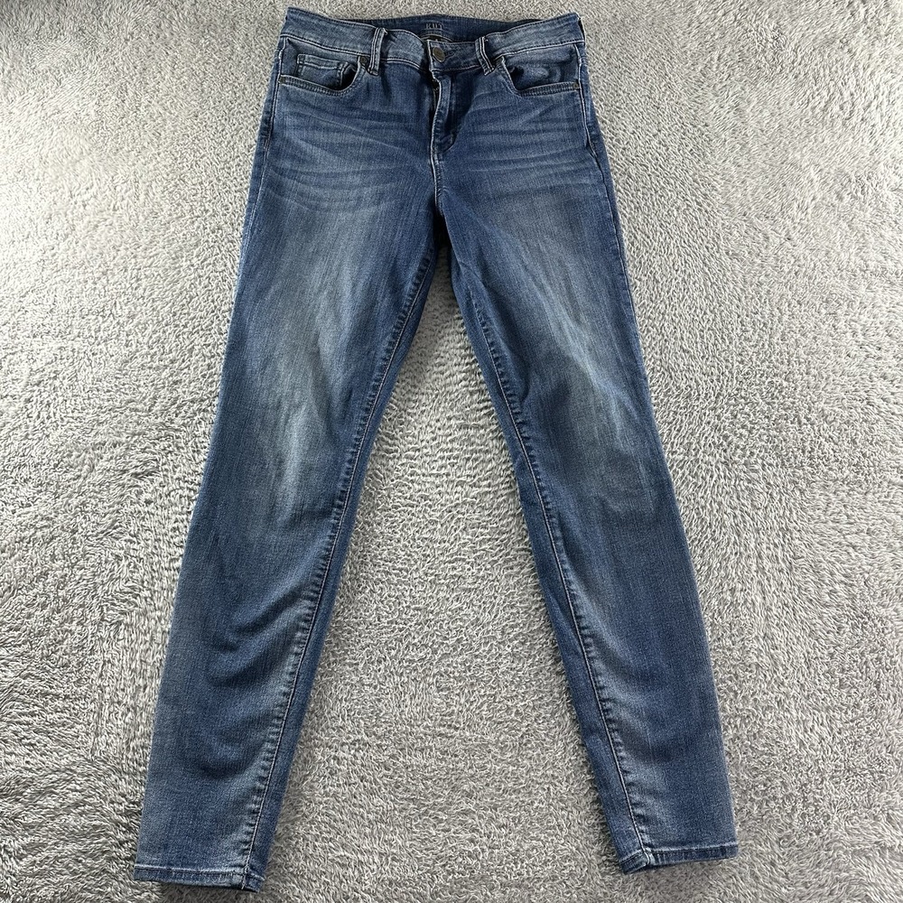 Kut From The Kloth Jeans Womens 8 High Rise Toothpick Skinny Medium Wash Stretch